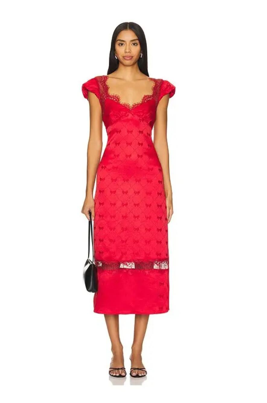 NEW Free People Foolish Heart Midi Dress Size Medium